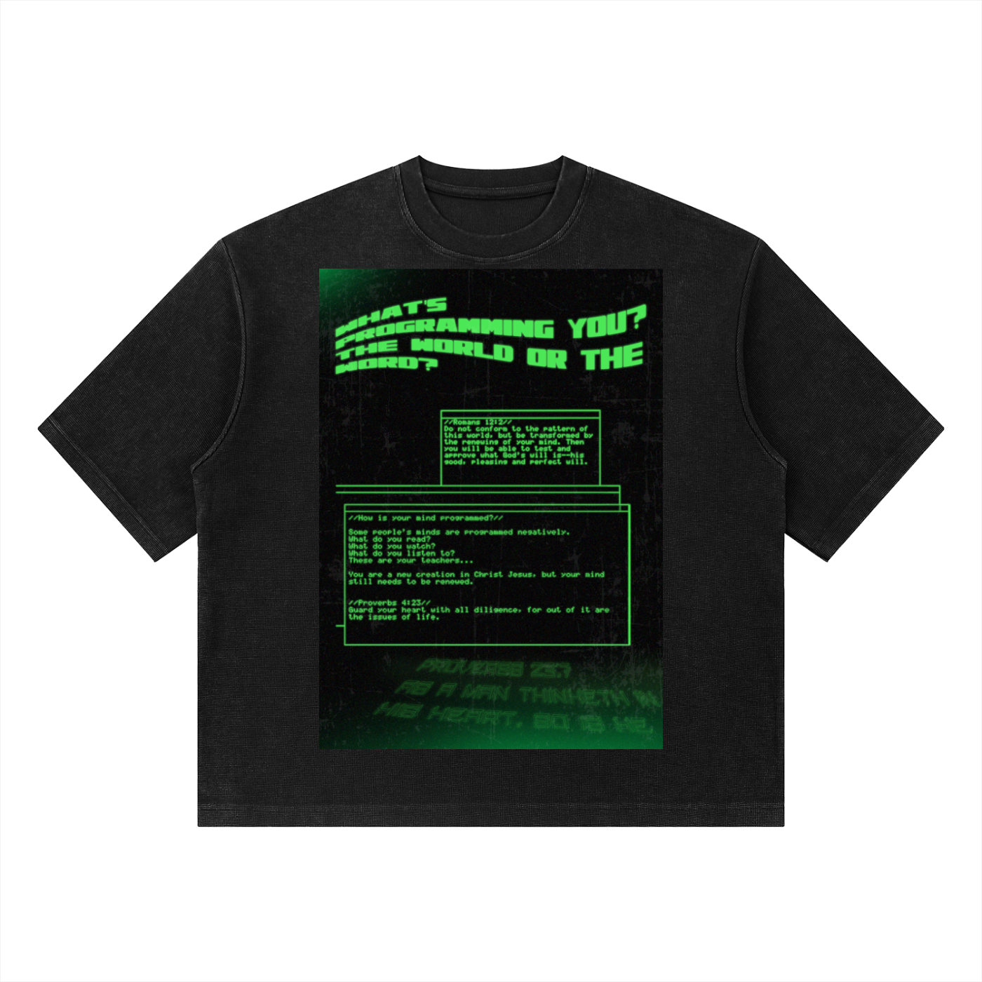 THE WORLD OR THE WORD T-SHIRT