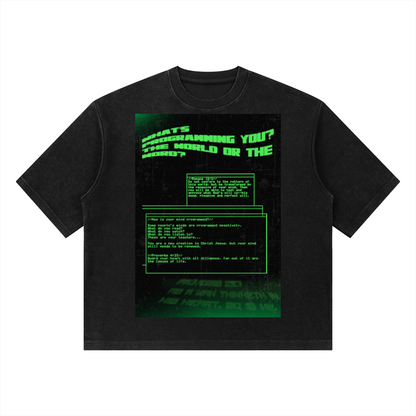 THE WORLD OR THE WORD T-SHIRT